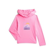 Wonder Nation Boys Hooded Rash Guard with Long Sleeves, Sizes 4-18 & Husky