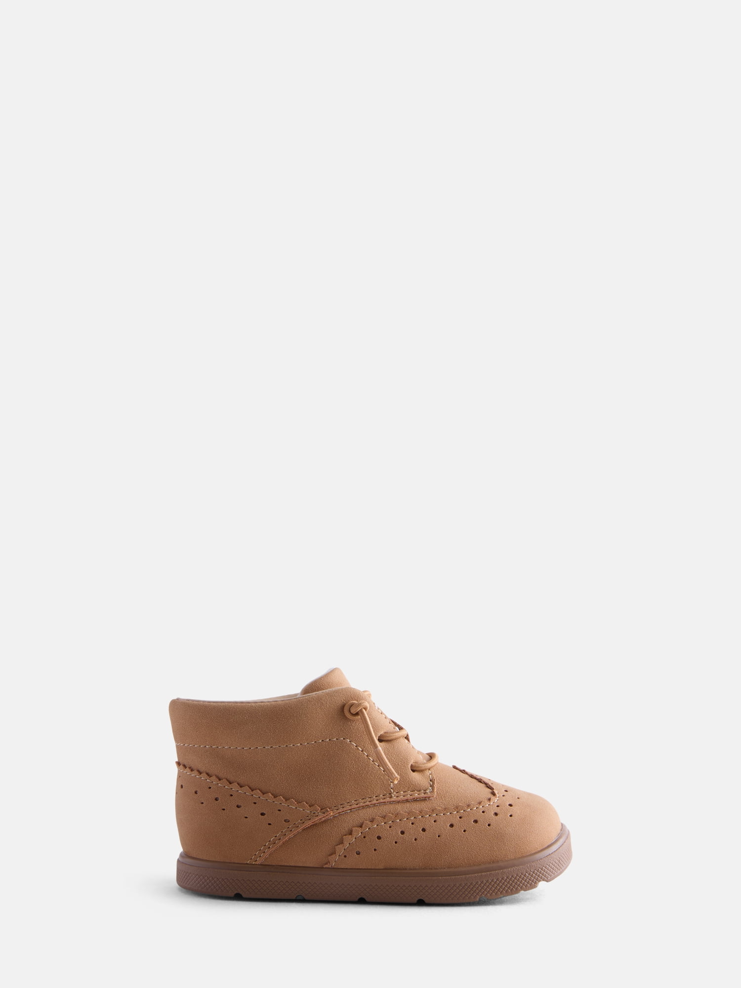 Wonder Nation Infant Boys' Faux Suede Brogue Booties