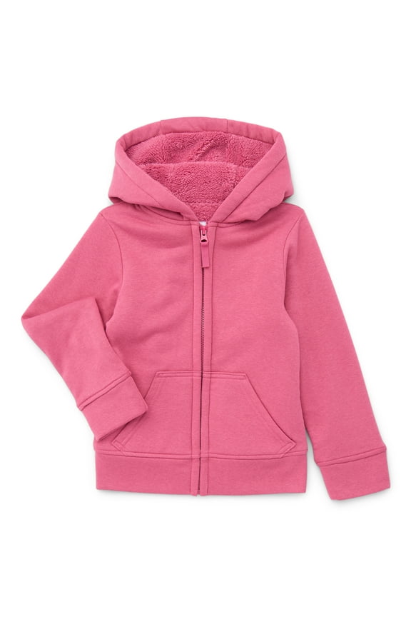 Girls Kids Tough Fully Lined Zip Hoodie Jacket, Sizes 4-18 & Plus