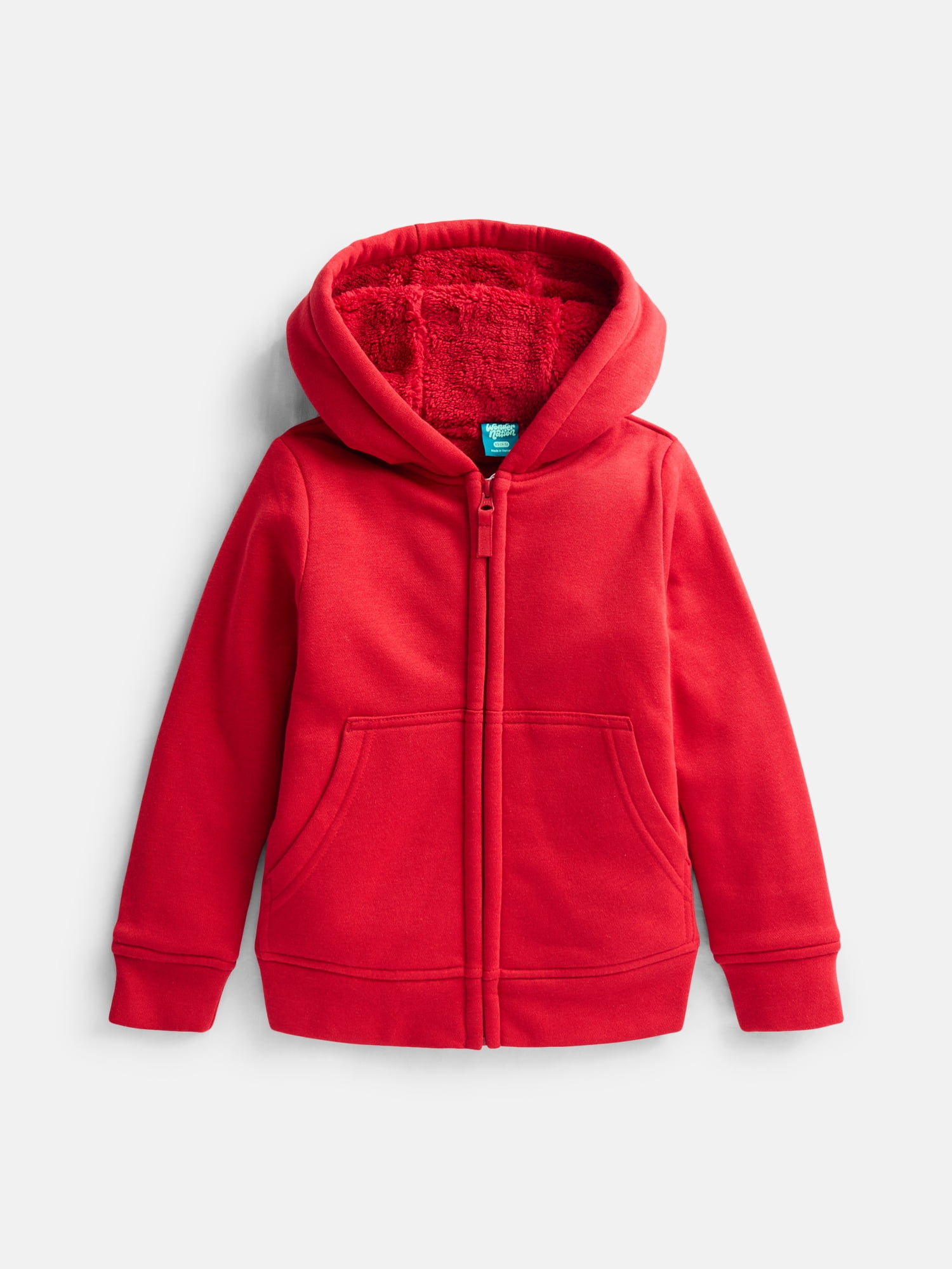 Wonder Nation Boys Kid Tough Hoodie with Long Sleeves, Sizes 4-18 & Husky