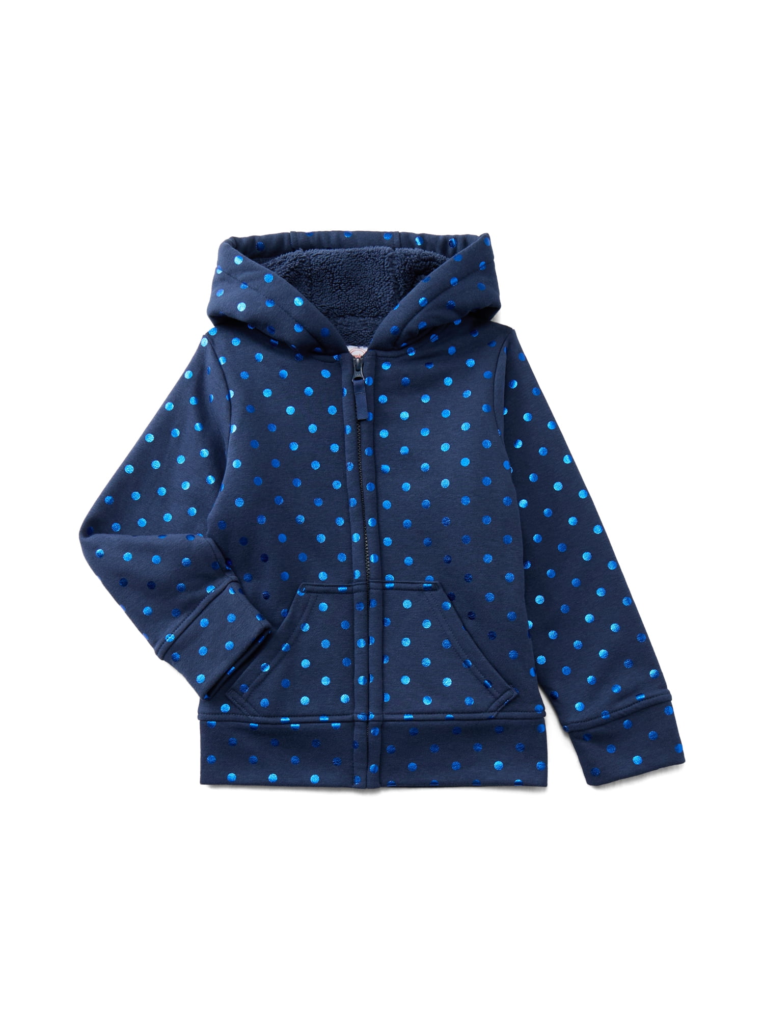Wonder Nation Girls Kids Tough Fully Lined Zip Hoodie Jacket, Sizes 4-18 & Plus