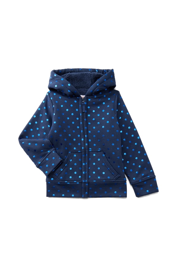 Girls Kids Tough Fully Lined Zip Hoodie Jacket, Sizes 4-18 & Plus
