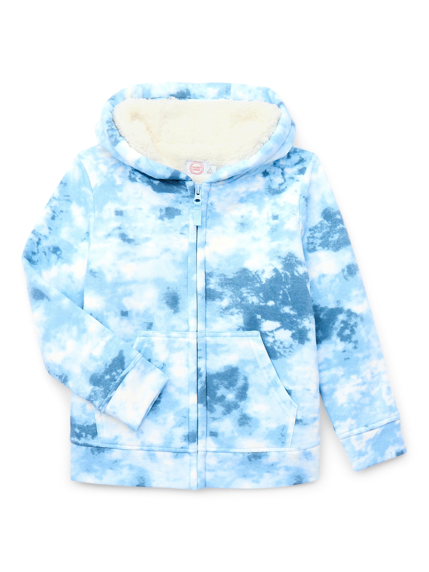 Wonder Nation Boys Kid Tough Hoodie with Long Sleeves, Sizes 4-18 & Husky