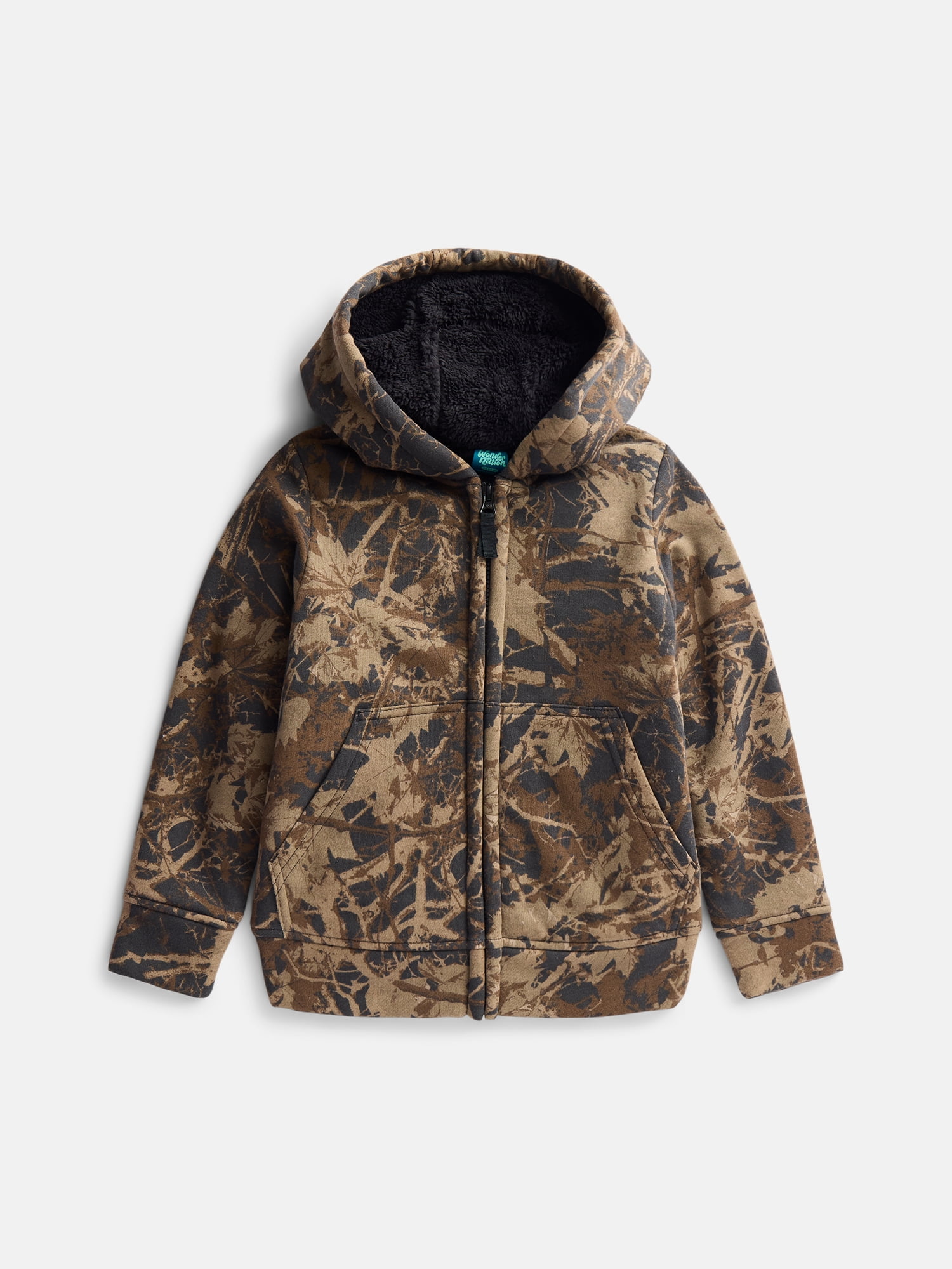 Wonder Nation Boys Kid Tough Hoodie with Long Sleeves, Sizes 4-18 & Husky