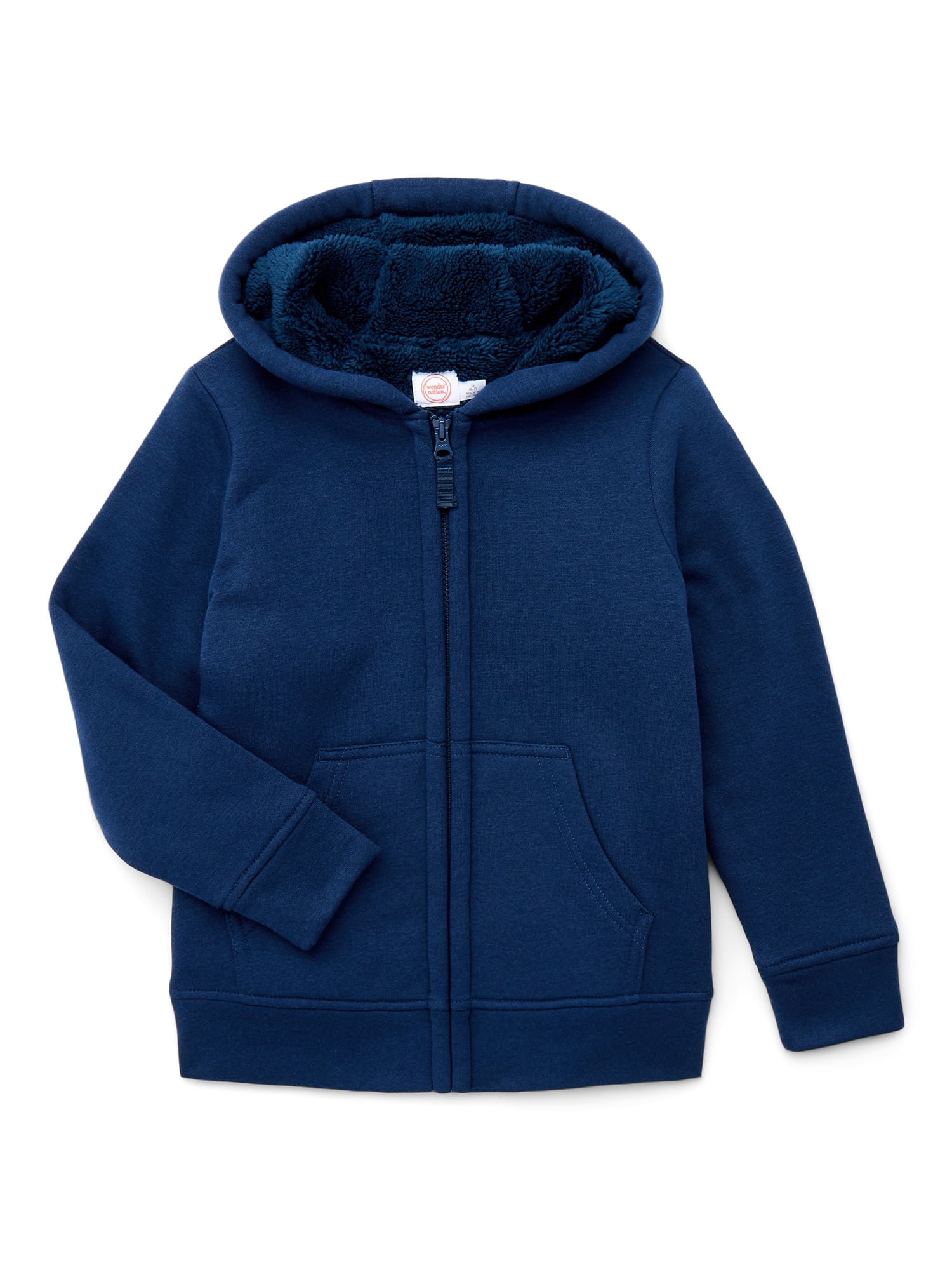Wonder Nation Boys Kid Tough Hoodie with Long Sleeves, Sizes 4-18 & Husky