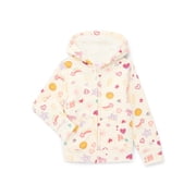 Wonder Nation Girls Kids Tough Fully Lined Zip Hoodie Jacket, Sizes 4-18 & Plus
