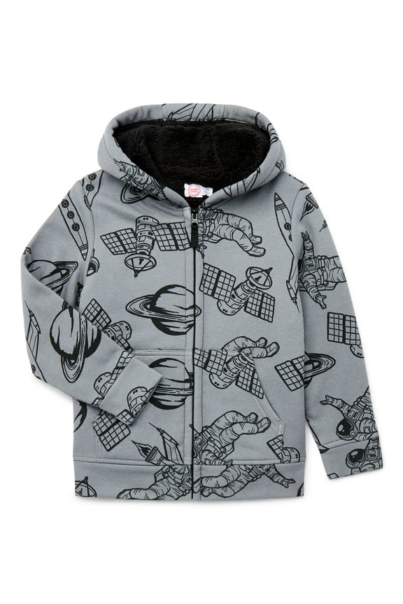 Boys Kid Tough Hoodie with Long Sleeves, Sizes 4-18 & Husky