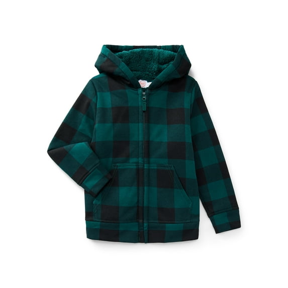 Wonder Nation Boys Kid Tough Hoodie with Long Sleeves, Sizes 4-18 & Husky