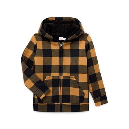 Wonder Nation Boys Kid Tough Hoodie with Long Sleeves, Sizes 4-18 & Husky