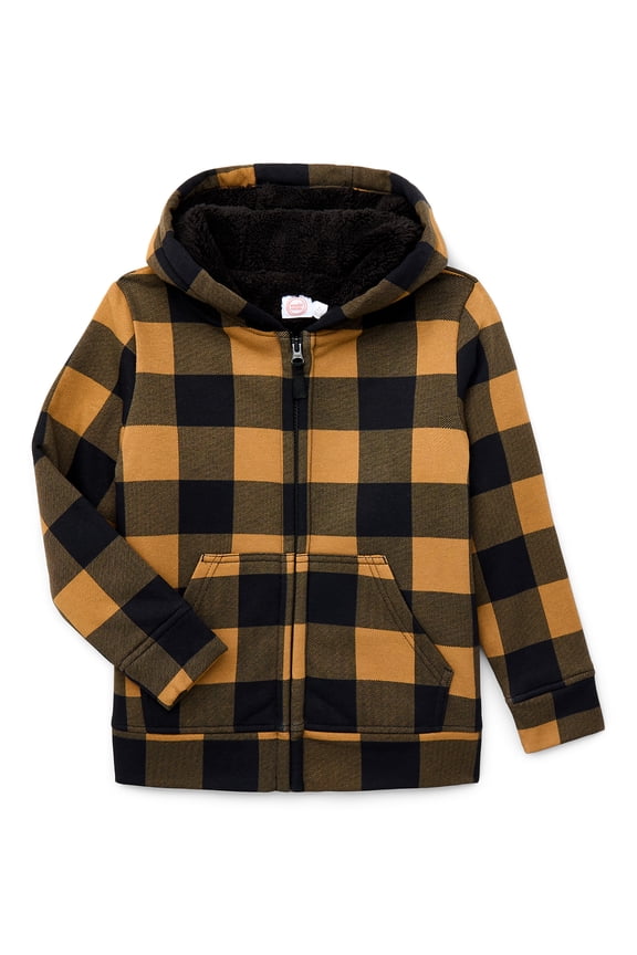 Boys Kid Tough Hoodie with Long Sleeves, Sizes 4-18 & Husky