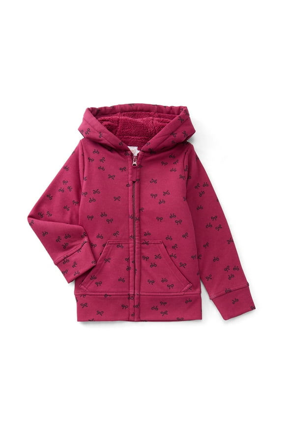 Girls Kids Tough Fully Lined Zip Hoodie Jacket, Sizes 4-18 & Plus