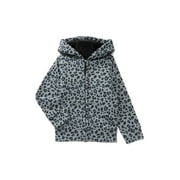 WONDER NATION Girls Kids Tough Fully Lined Zip Hoodie Jacket, Sizes 4-18 & Plus