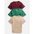 thumbnail image 1 of Wonder Nation Boys' Kid Tough Tee with Short Sleeves, 3-Pack Sizes XS-XXL & Husky, 1 of 4