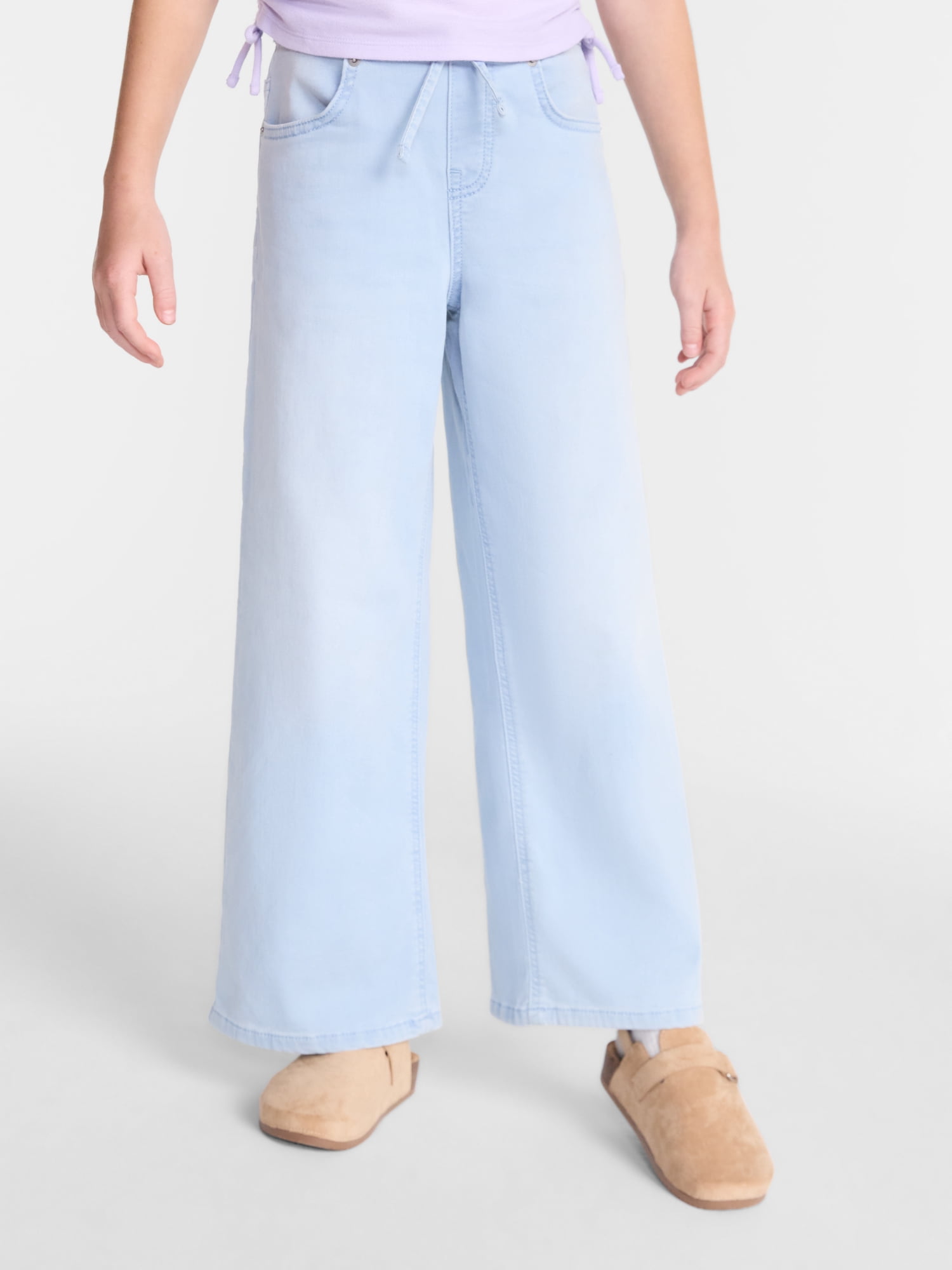 Wonder Nation Girls Knit Denim Pants, Sizes 4-18 & Plus