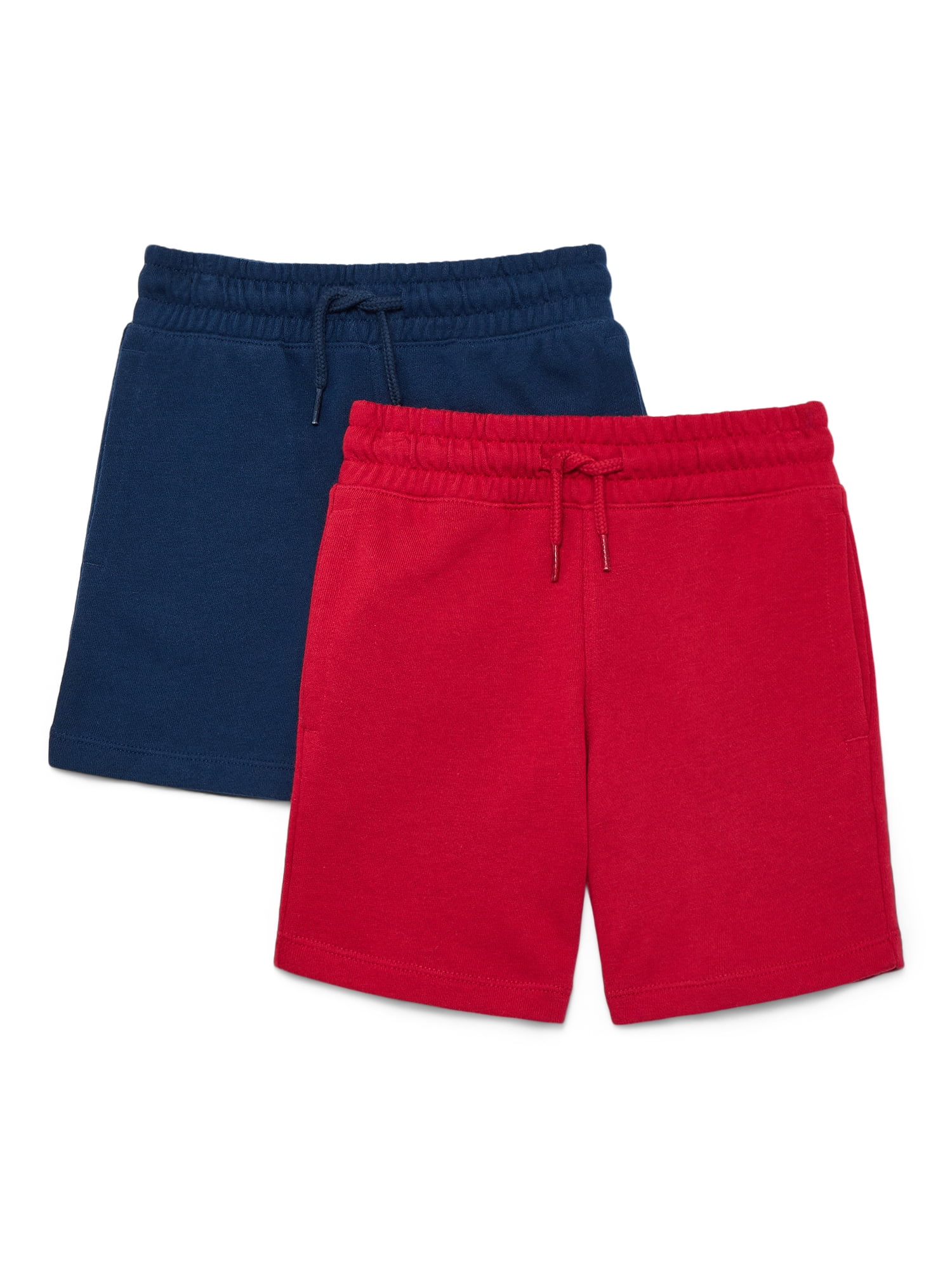 Wonder Nation Boys Knit Shorts, 2-Pack, Sizes 4-18 & Husky