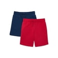 thumbnail image 1 of Wonder Nation Boys Knit Shorts, 2-Pack, Sizes 4-18 & Husky, 1 of 3
