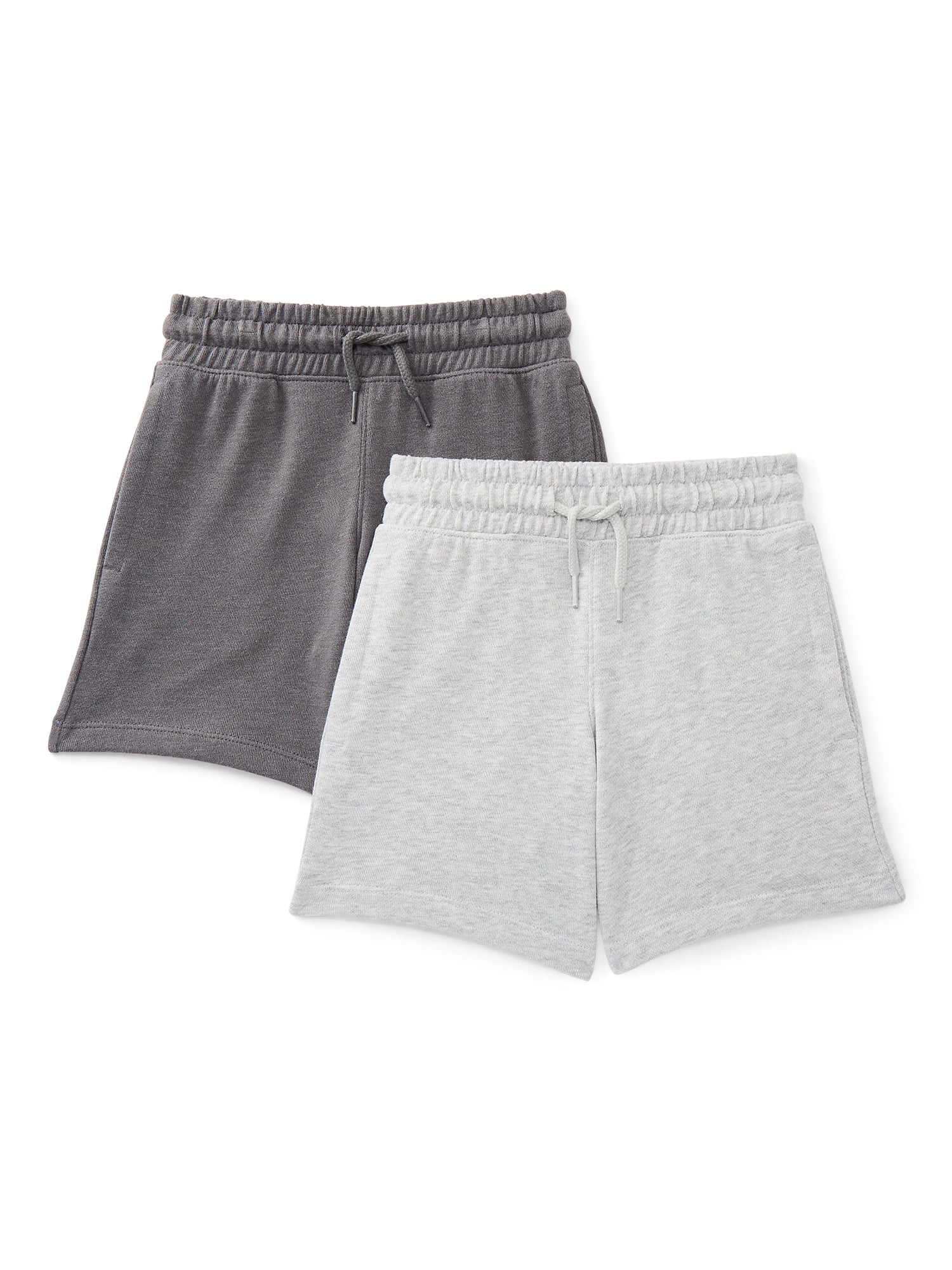 Wonder Nation Boys Knit Shorts, 2-Pack, Sizes 4-18 & Husky