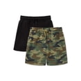 thumbnail image 1 of Wonder Nation Boys Knit Shorts, 2-Pack, Sizes 4-18 & Husky, 1 of 3