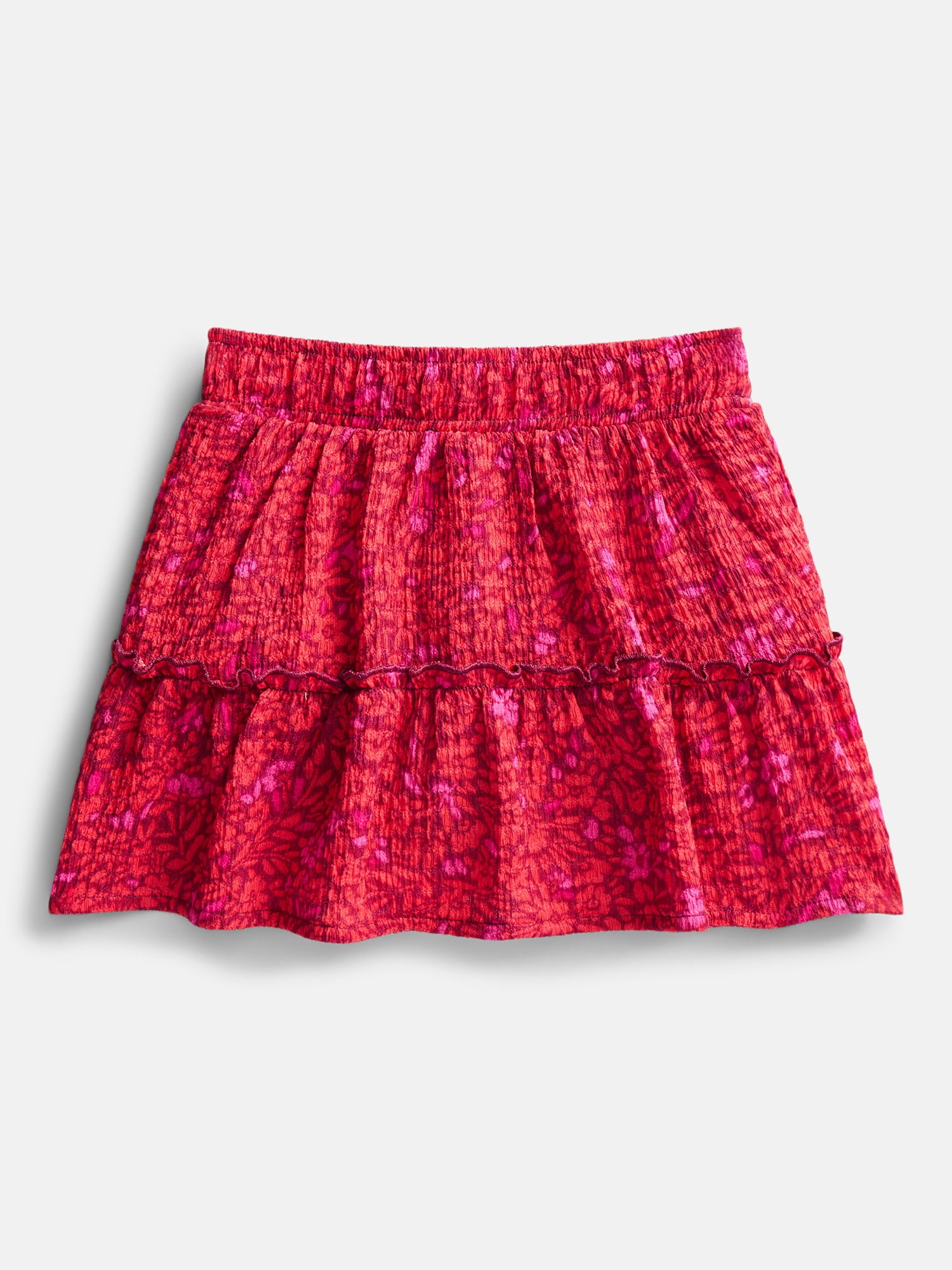 Wonder Nation Girls' Tiered Knit Skort, Sizes 4-18 & Plus
