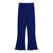 Wonder Nation Little Girls Flare Leggings with Front Patch Pockets, Sizes 4-10