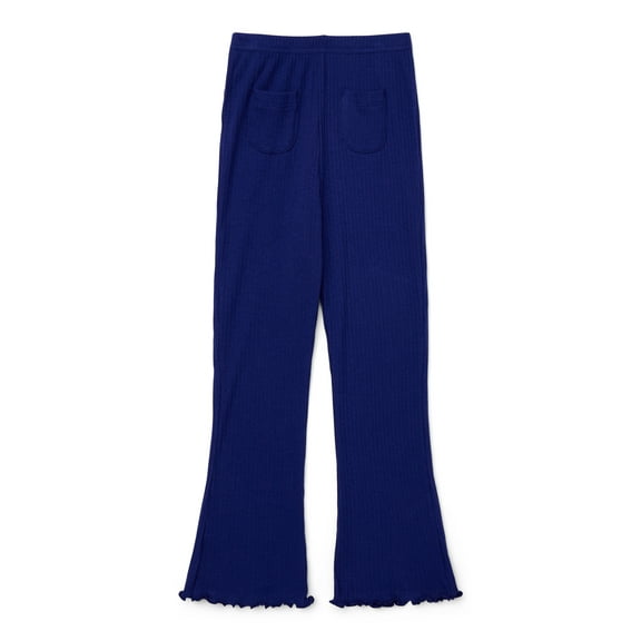 Wonder Nation Little Girls Flare Leggings with Front Patch Pockets, Sizes 4-10