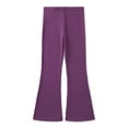 thumbnail image 1 of Wonder Nation Little Girls Ribbed Plush Flare Leggings, Sizes 4-10, 1 of 3