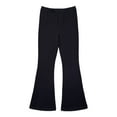 thumbnail image 1 of Wonder Nation Little Girls Ribbed Plush Flare Leggings, Sizes 4-10, 1 of 3