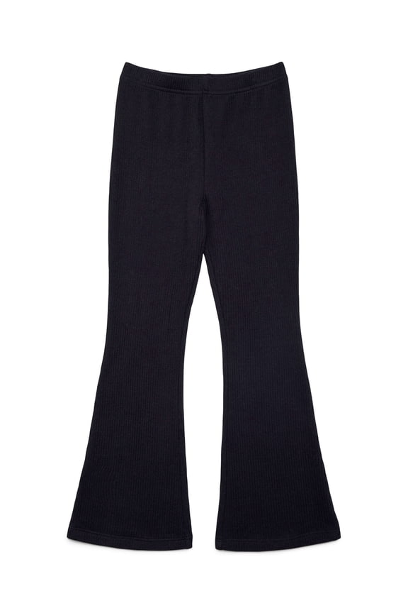 Little Girls Ribbed Plush Flare Leggings, Sizes 4-10