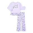 thumbnail image 1 of Wonder Nation Little Girls 2-Piece Sweatshirt and Flare Leggings Set, Sizes 4-10, 1 of 3