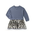 thumbnail image 1 of Wonder Nation Girls Sequin Skirt Sweatshirt Dress, Sizes 4-10, 1 of 4