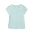 thumbnail image 1 of Wonder Nation Girls Gathered Shoulder Tee with Short Sleeves, Sizes 4-10, 1 of 3