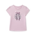 thumbnail image 1 of Wonder Nation Girls Gathered Shoulder Tee with Short Sleeves, Sizes 4-10, 1 of 3