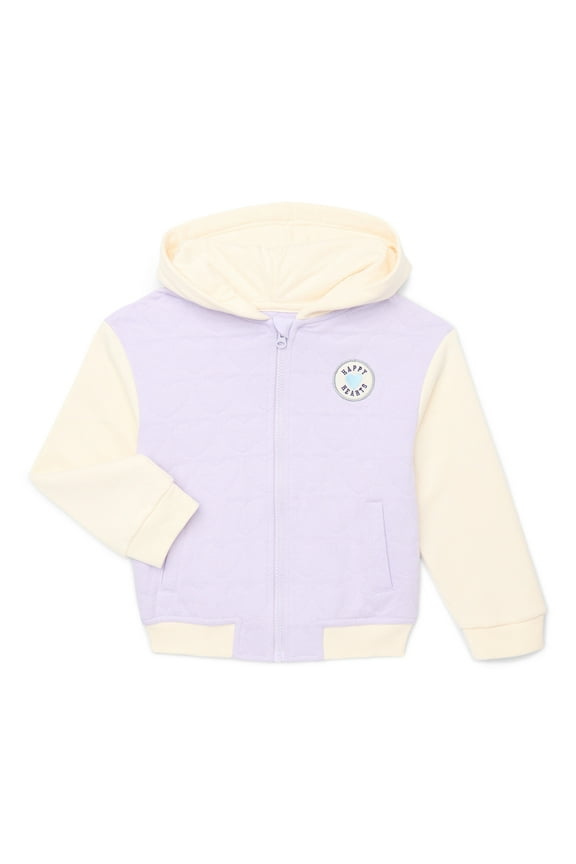 Little Girls Quilted Zip-Up Bomber Jacket, Sizes 4-10