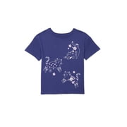 WONDER NATION Little Girls Short Sleeve Graphic Tee, Sizes 4-10