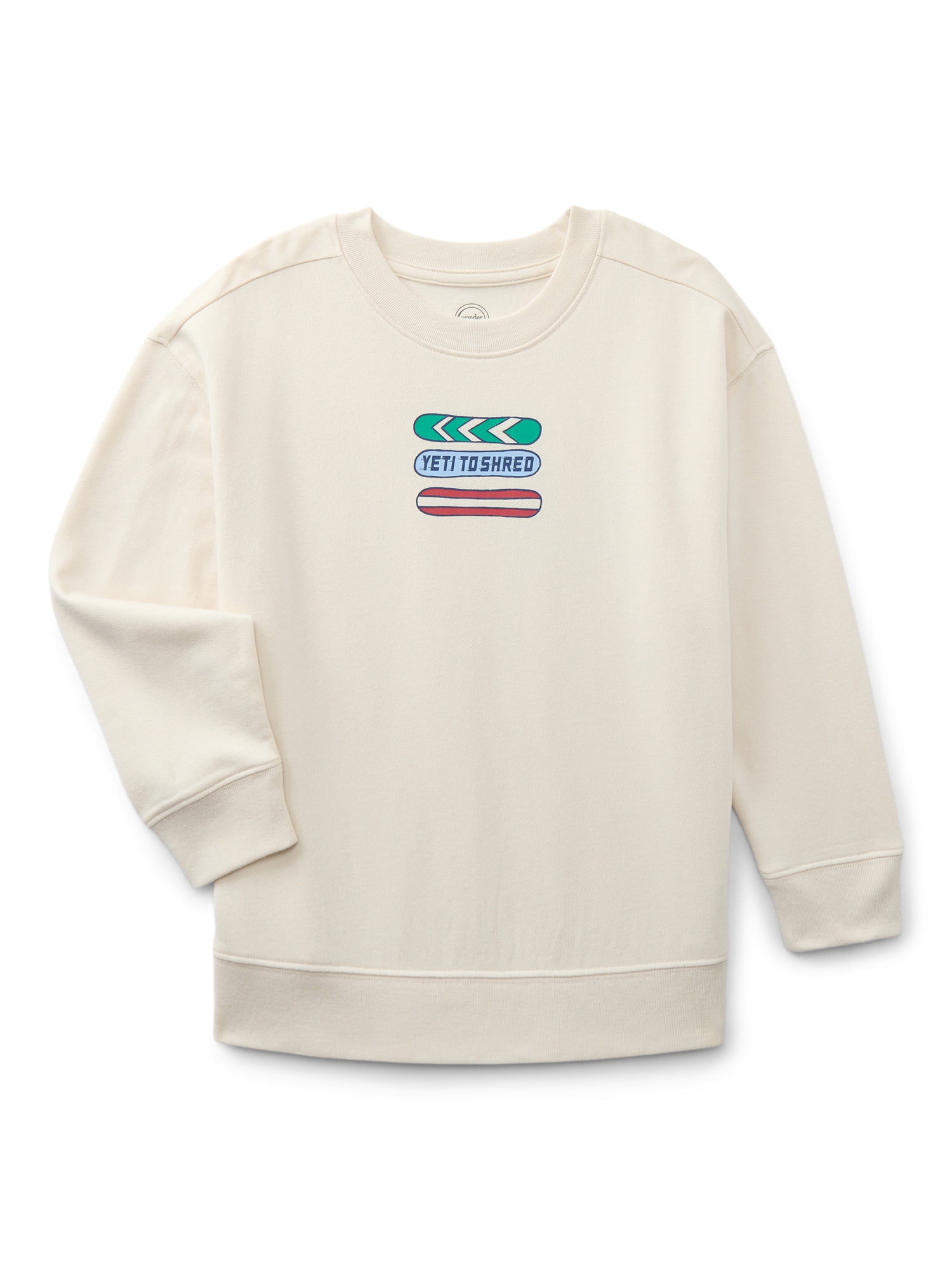 Wonder Nation Boys Graphic Sweatshirt with Long Sleeves, Size 4-10