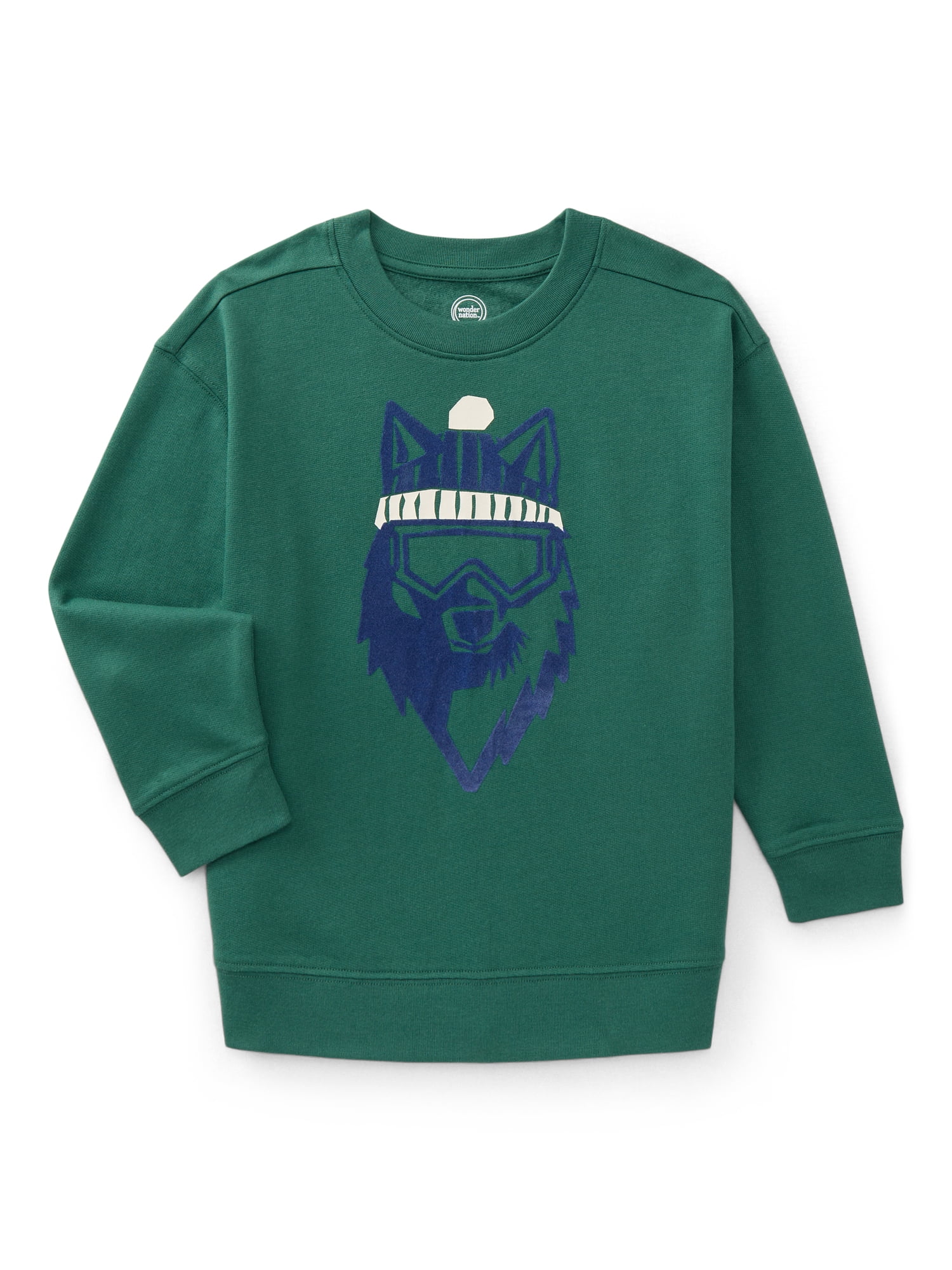 Wonder Nation Boys Graphic Sweatshirt with Long Sleeves, Size 4-10