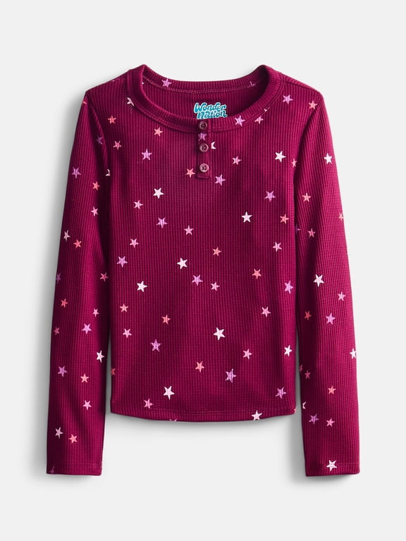Girls Fashion Knit Top with Long Sleeves, Sizes 4-18 & Plus