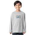 thumbnail image 1 of Wonder Nation Boy's Long Sleeve Elevated Graphic T-Shirt, Sizes 4-18 & Husky, 1 of 8