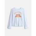 thumbnail image 1 of Wonder Nation Girls Embellished Tee with Long Sleeves, Sizes 4-18 & Plus, 1 of 3