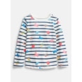 thumbnail image 1 of Wonder Nation Baby and Toddler Girls' Crewneck Tee with Long Sleeves, Sizes 0M-5T, 1 of 3