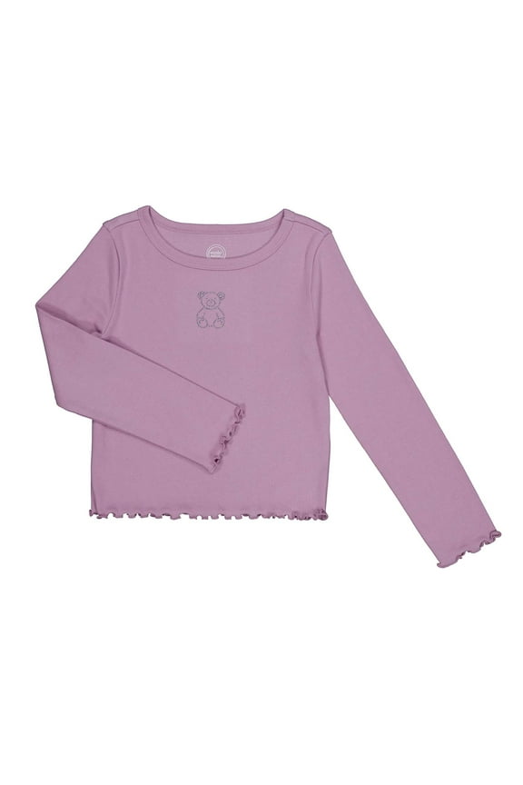 Girls Long Sleeve Rhinestone Icon Top, Sizes 4-18 & Plus