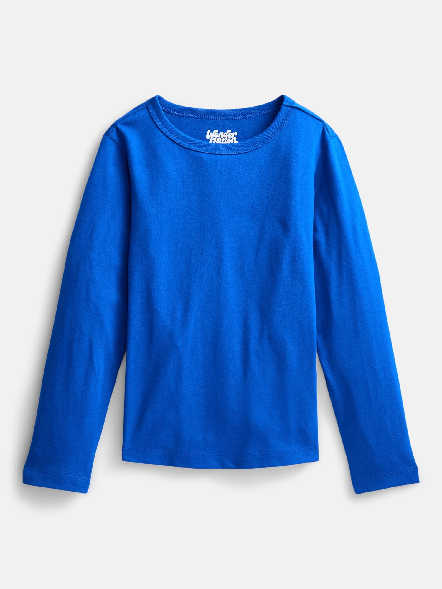 Wonder Nation Boys' Kid Tough Tee with Long Sleeves, Sizes XS-XXL & Husky