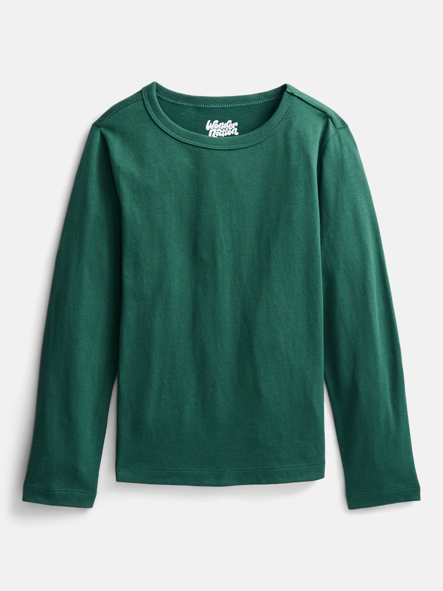 Wonder Nation Boys' Kid Tough Tee with Long Sleeves, Sizes XS-XXL & Husky