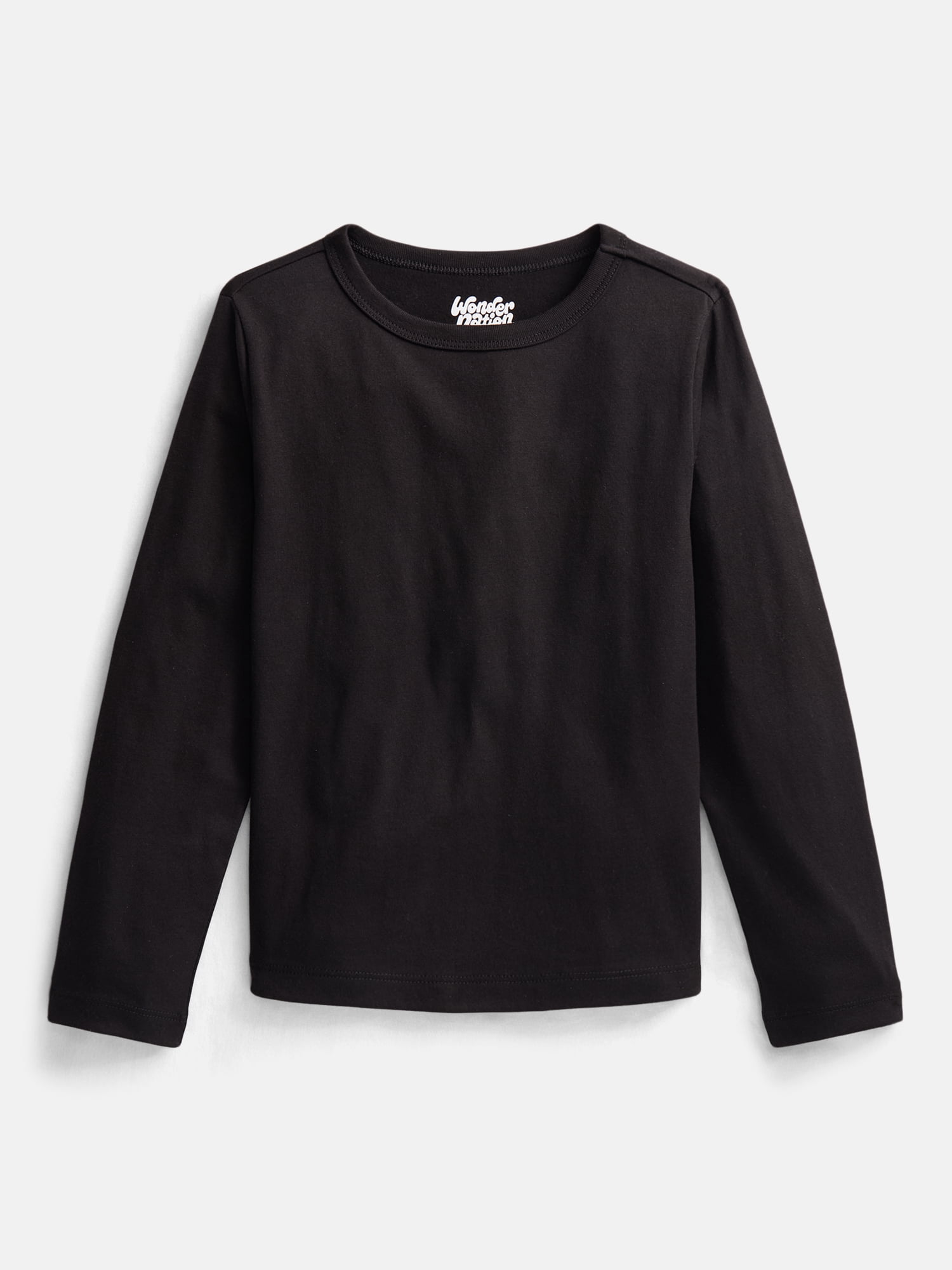 Wonder Nation Boys' Kid Tough Tee with Long Sleeves, Sizes XS-XXL & Husky