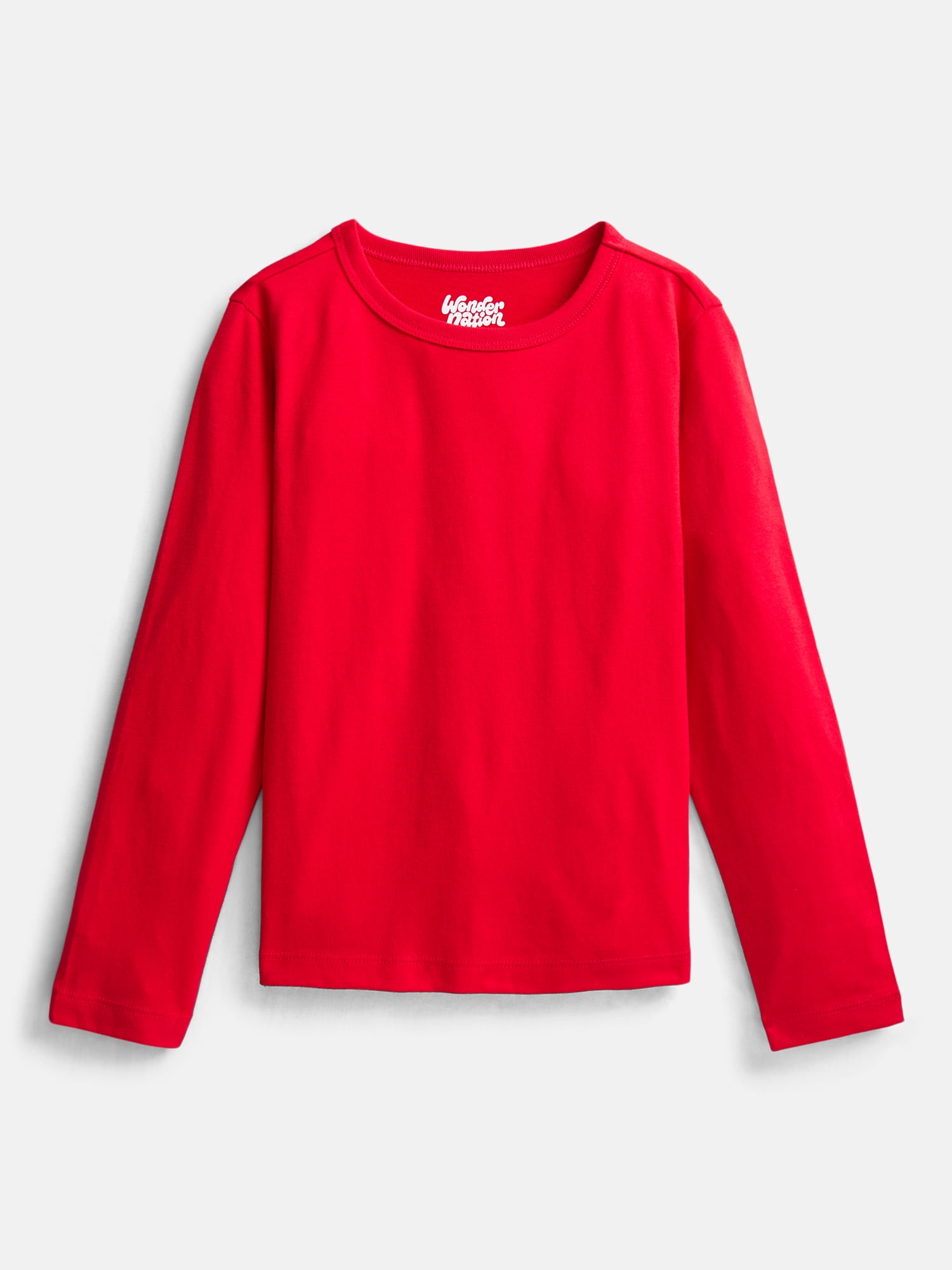 Wonder Nation Boys' Kid Tough Tee with Long Sleeves, Sizes XS-XXL & Husky