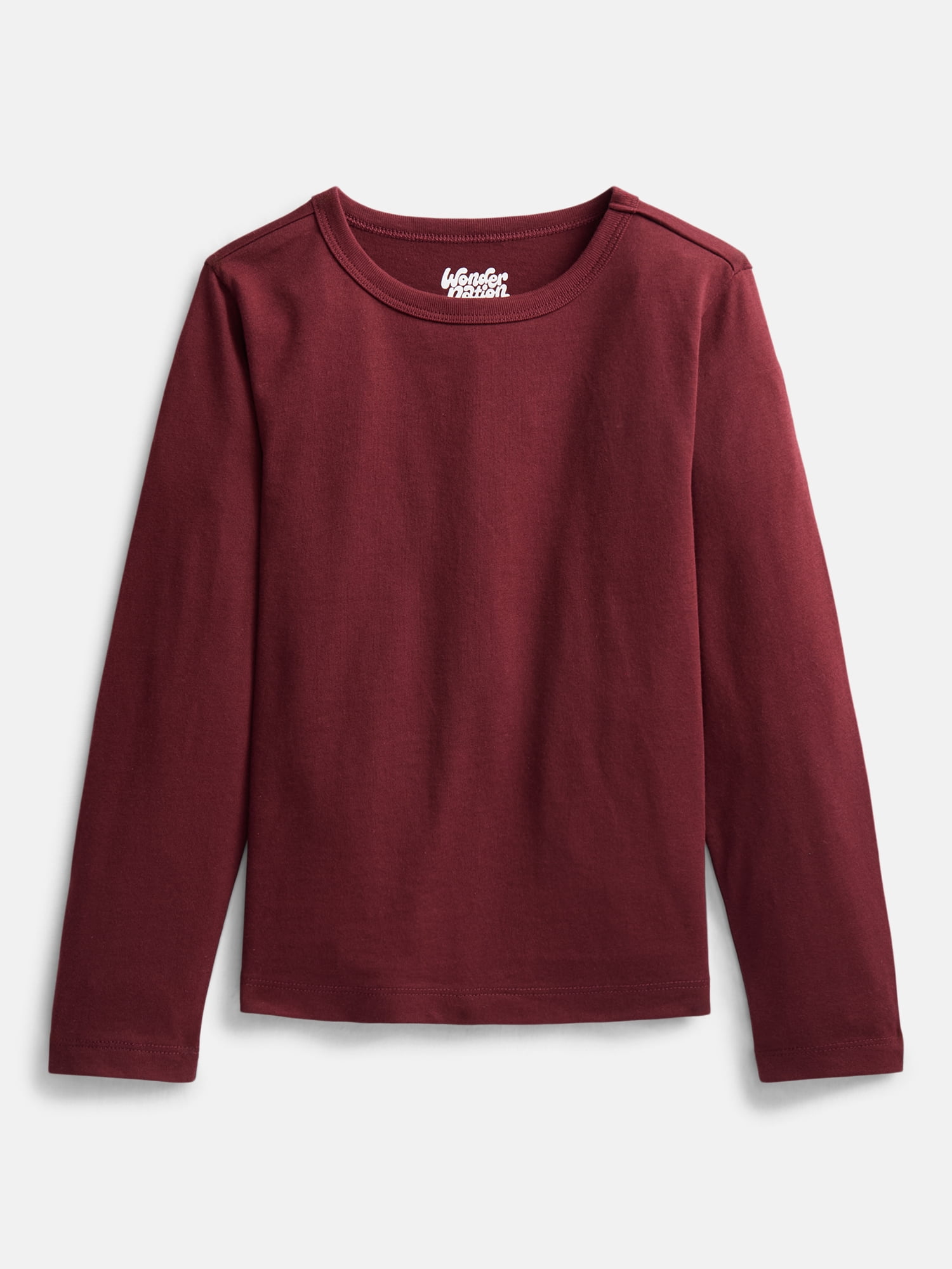 Wonder Nation Boys' Kid Tough Tee with Long Sleeves, Sizes XS-XXL & Husky