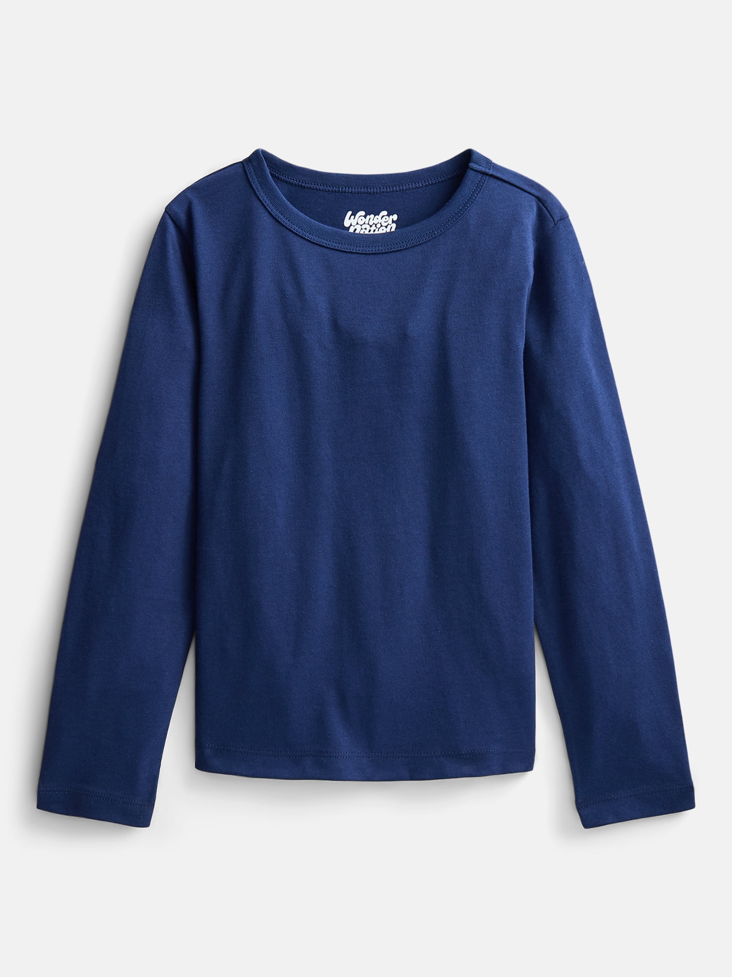 Wonder Nation Boys' Kid Tough Tee with Long Sleeves, Sizes XS-XXL & Husky