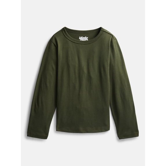Wonder Nation Boys' Kid Tough Tee with Long Sleeves, Sizes XS-XXL & Husky