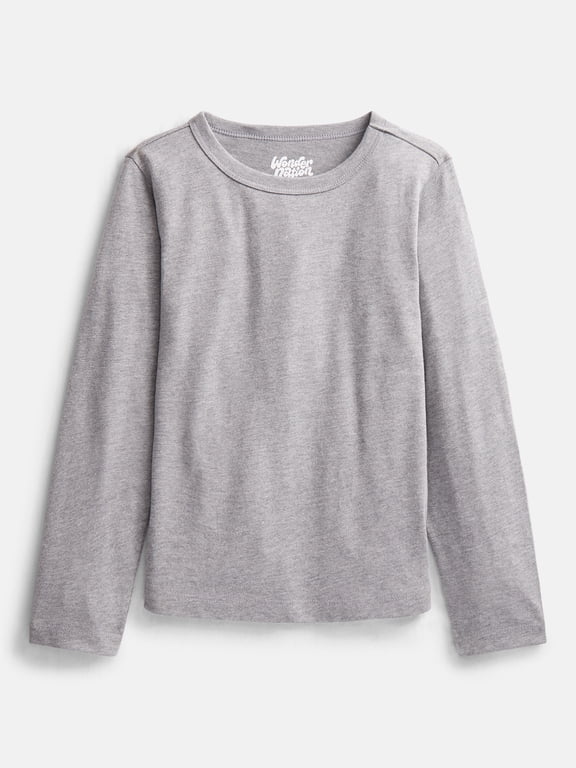 Boys' Kid Tough Tee with Long Sleeves, Sizes XS-XXL & Husky