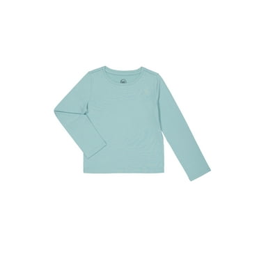 Wonder Nation Girls Long Sleeve Kid Tough T-Shirt, Sizes 4-18 & Plus